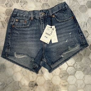 ZARA KIDS RIPPED JEAN SHORTS